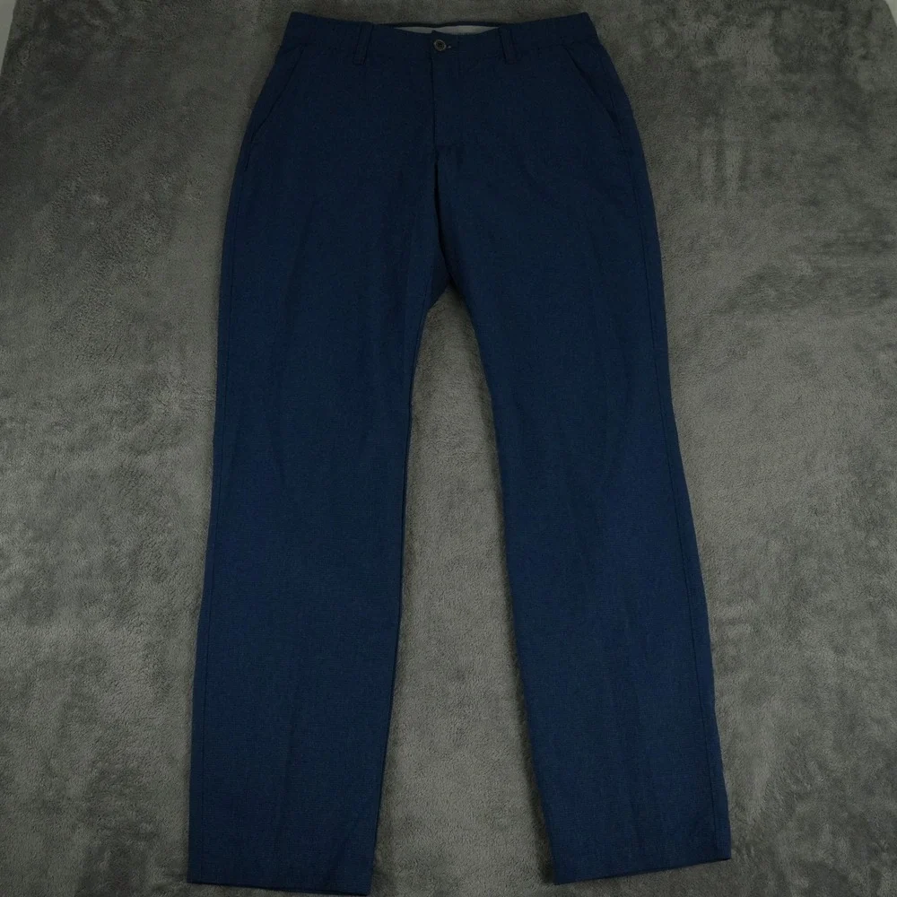 Under Armour Showdown Vent Taper Pant Mens 34x32 (32x31.5) Blue Performance Golf